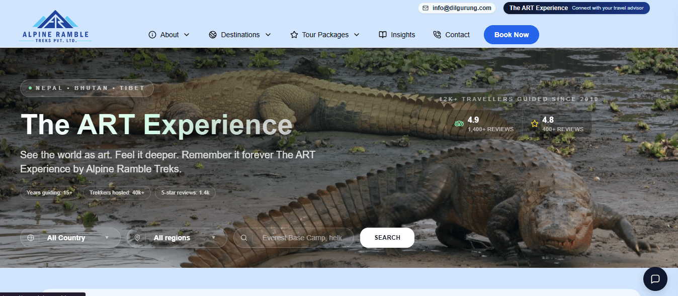 Screenshot of Travel Management System Trabra (Fullstack)